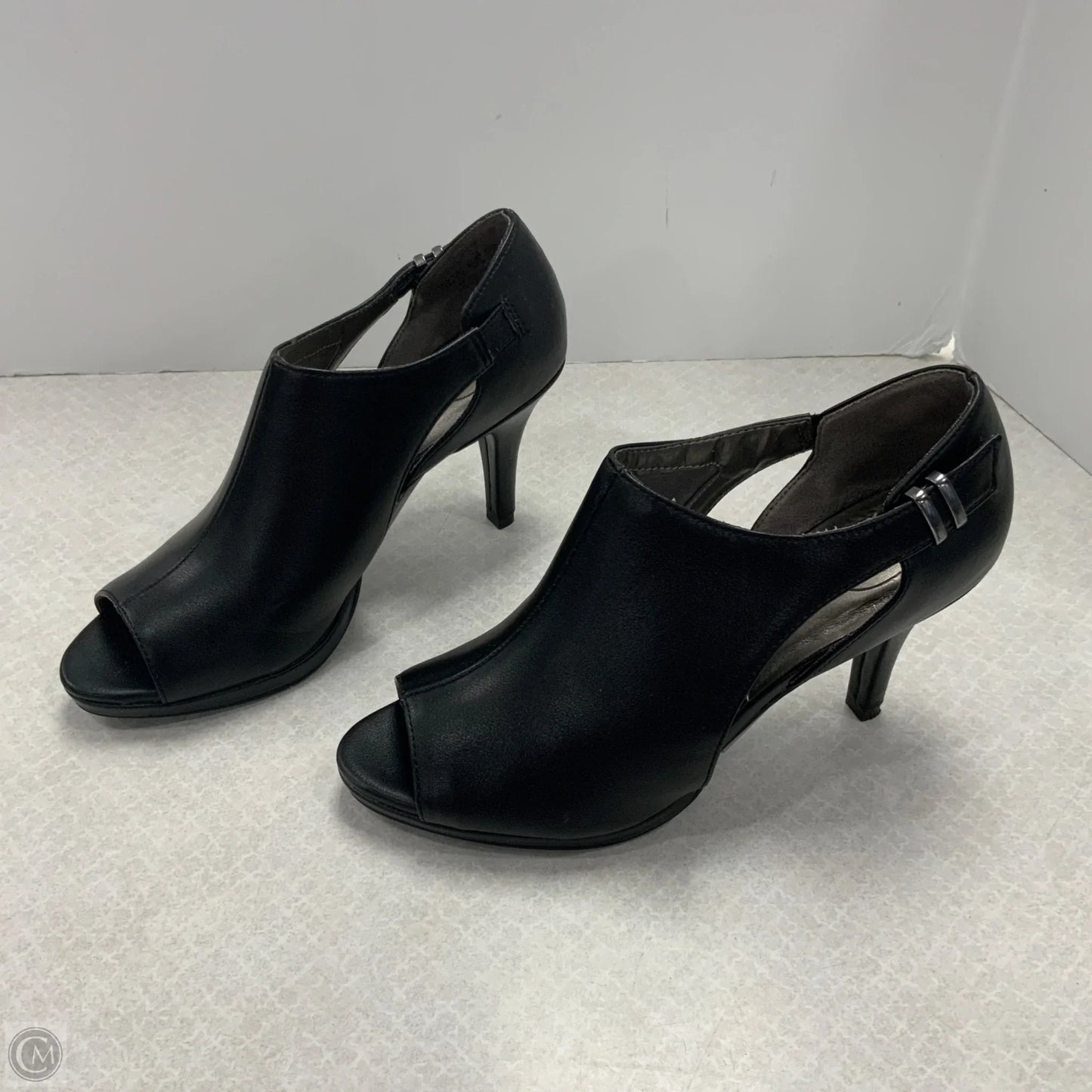 Sandals Heels Stiletto By Life Stride In Black, Size: 7.5