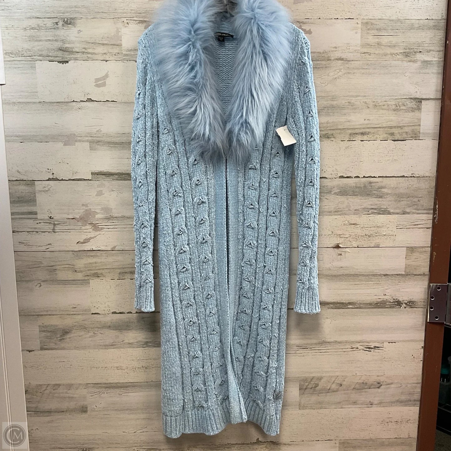 Sweater Cardigan By Boston Proper In Blue, Size: M