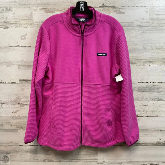 Jacket Fleece By Lands End In Pink, Size: Xl