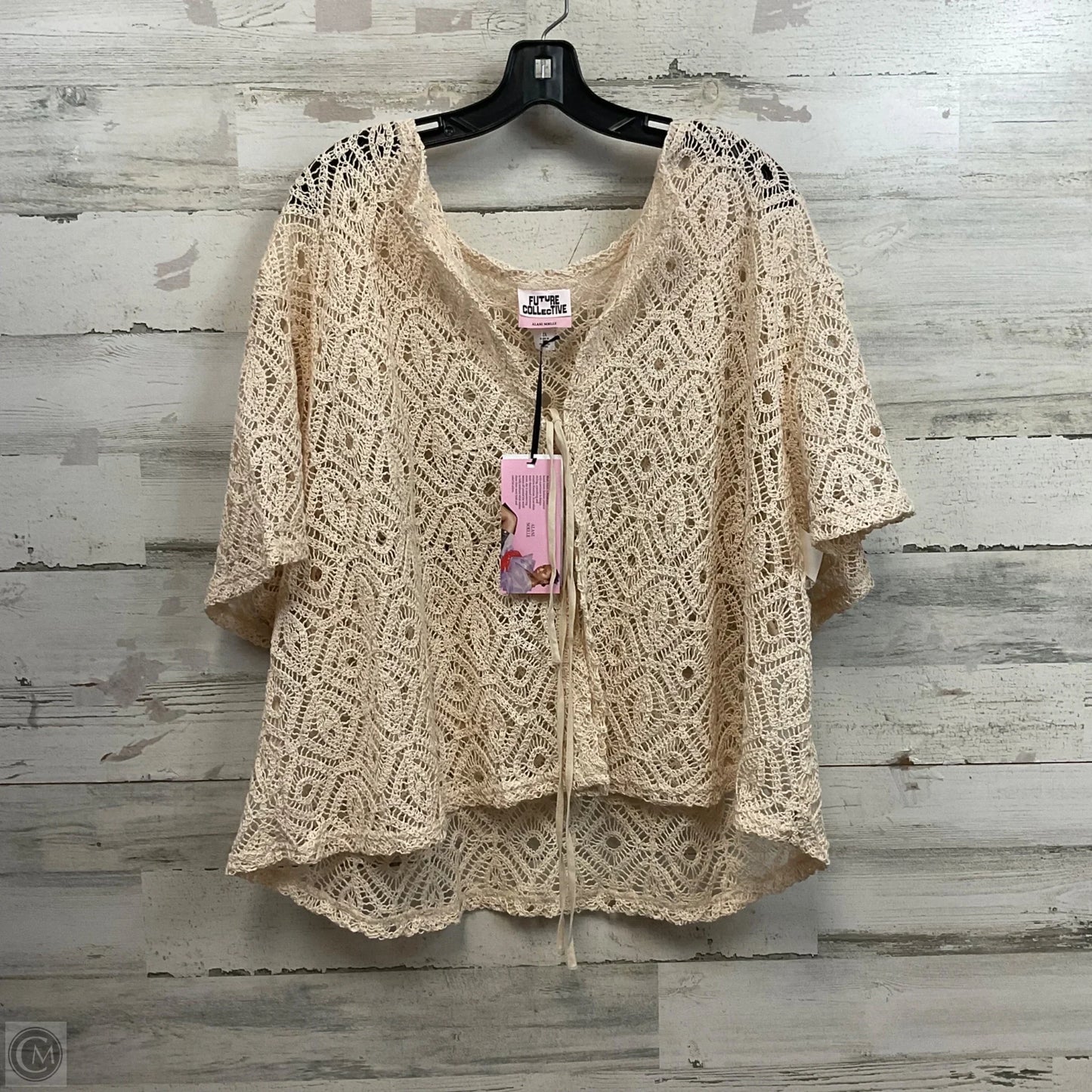 Cardigan By Future Collective In Cream, Size: 2x