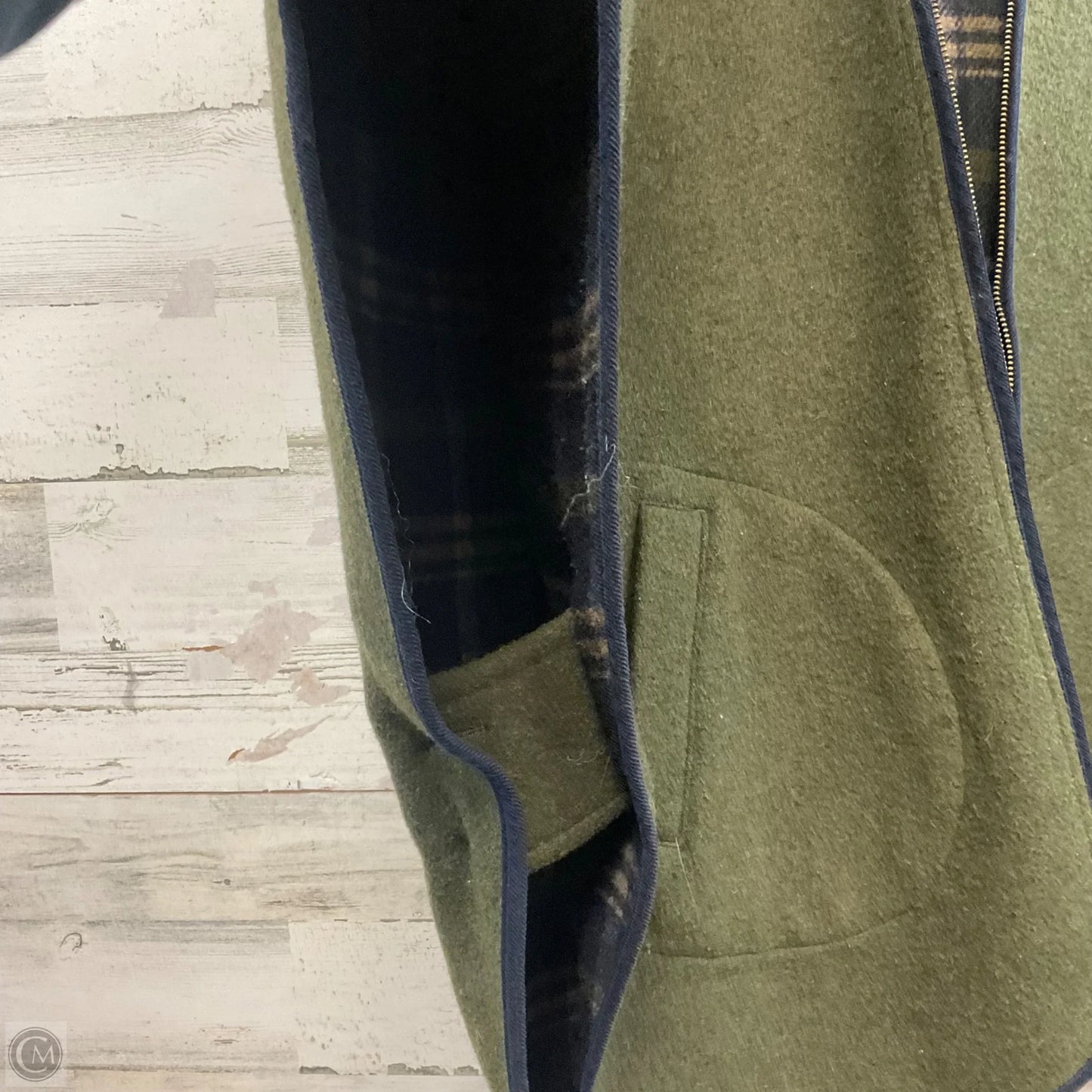 Coat Wool By Joules In Green, Size: S