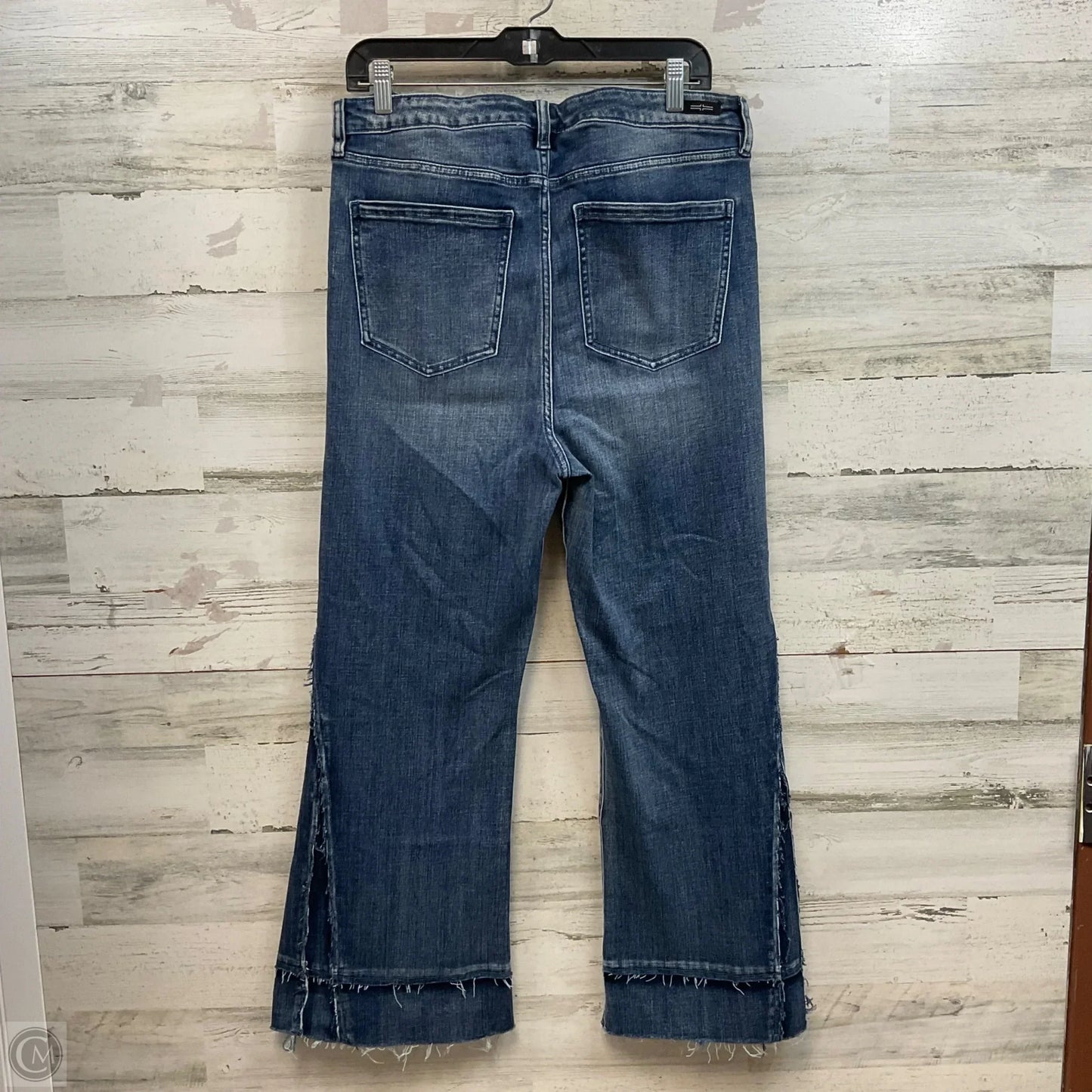 Jeans Wide Leg By Liverpool In Blue Denim, Size: 14