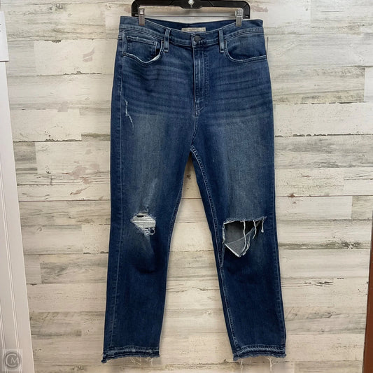 Jeans Straight By Hudson In Blue Denim, Size: 12