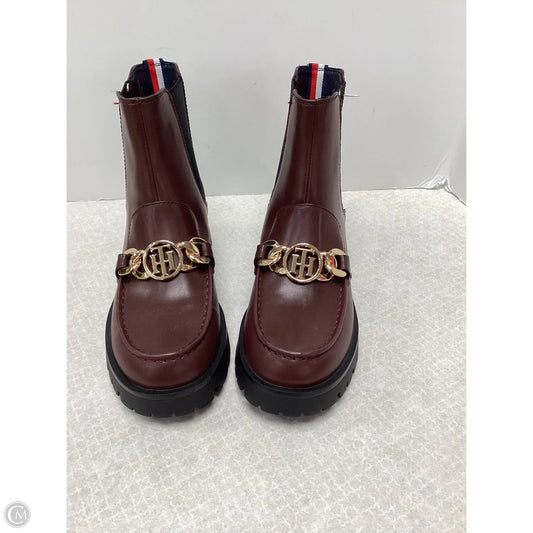 Boots Ankle Flats By Tommy Hilfiger In Brown, Size: 7