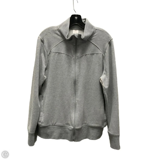 Athletic Jacket By Athletic Works In Grey, Size: Xxl