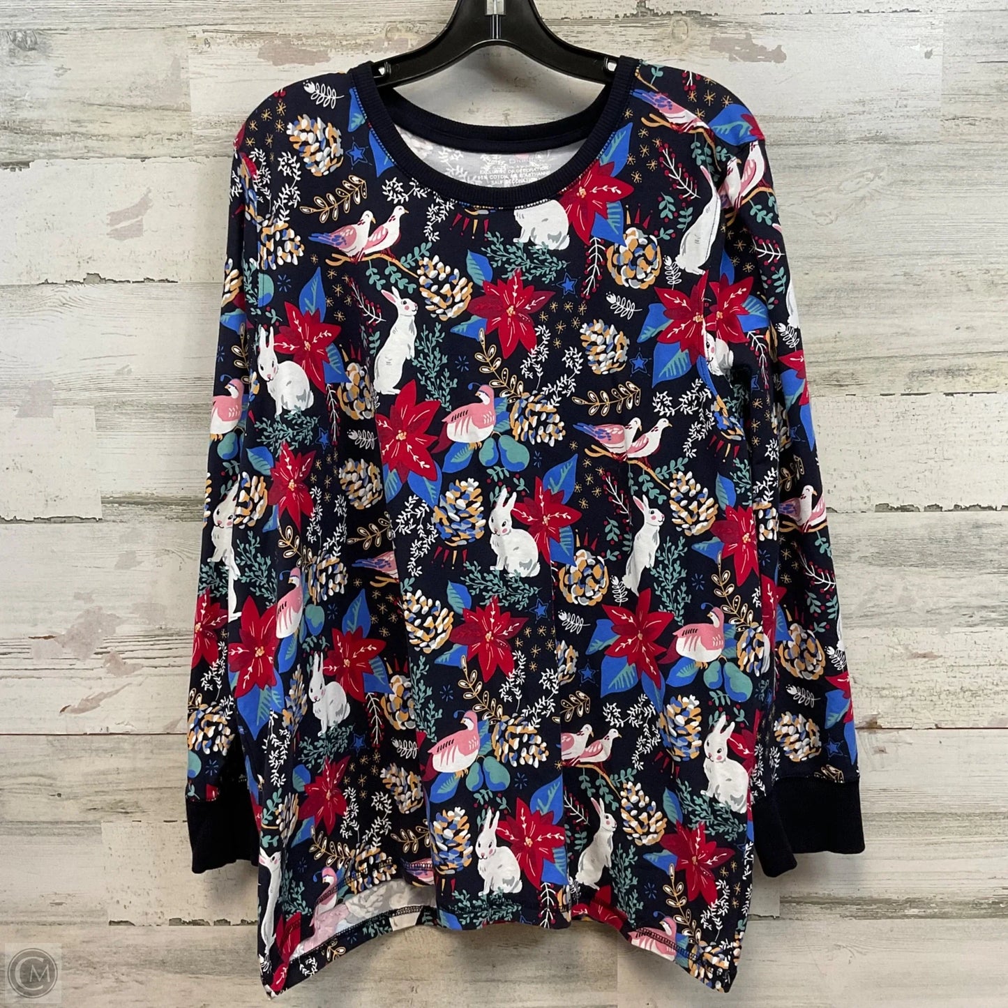 Top Long Sleeve By Vera Bradley In Blue, Size: 2x