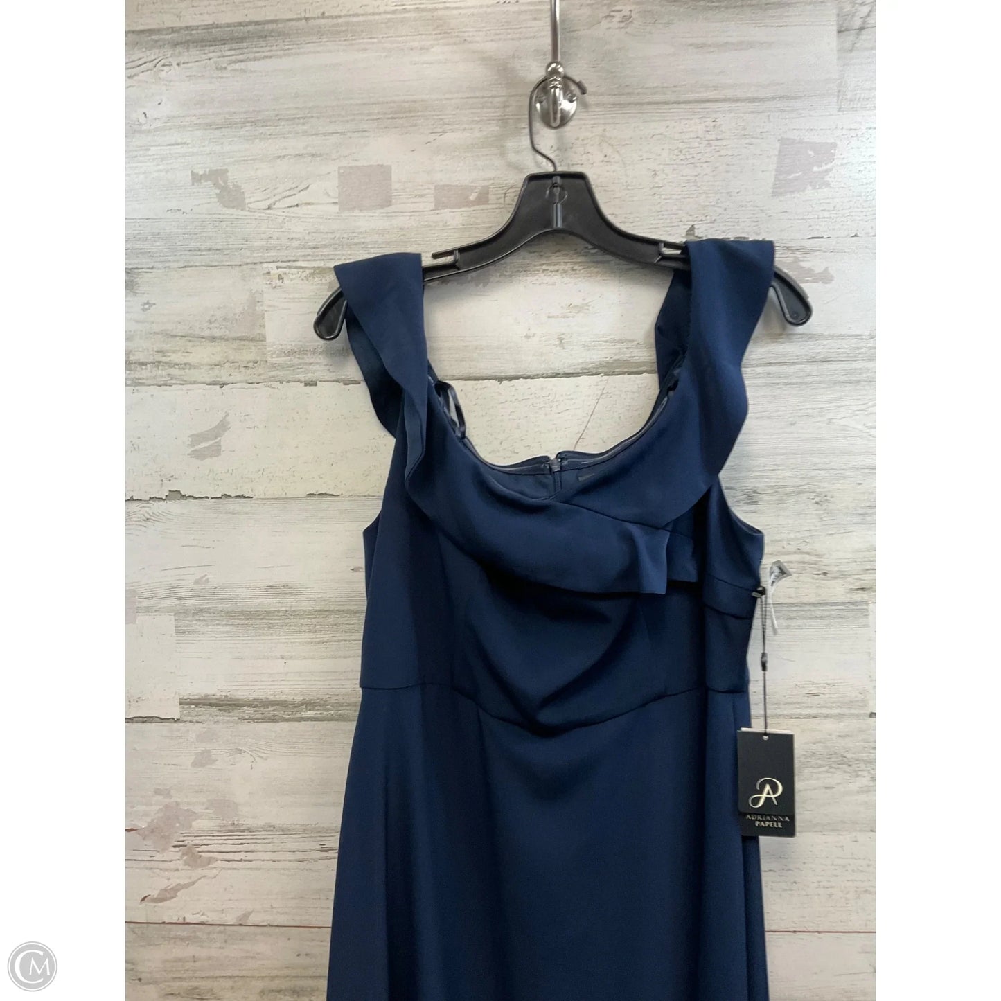 Dress Party Long By Adrianna Papell In Blue, Size: L