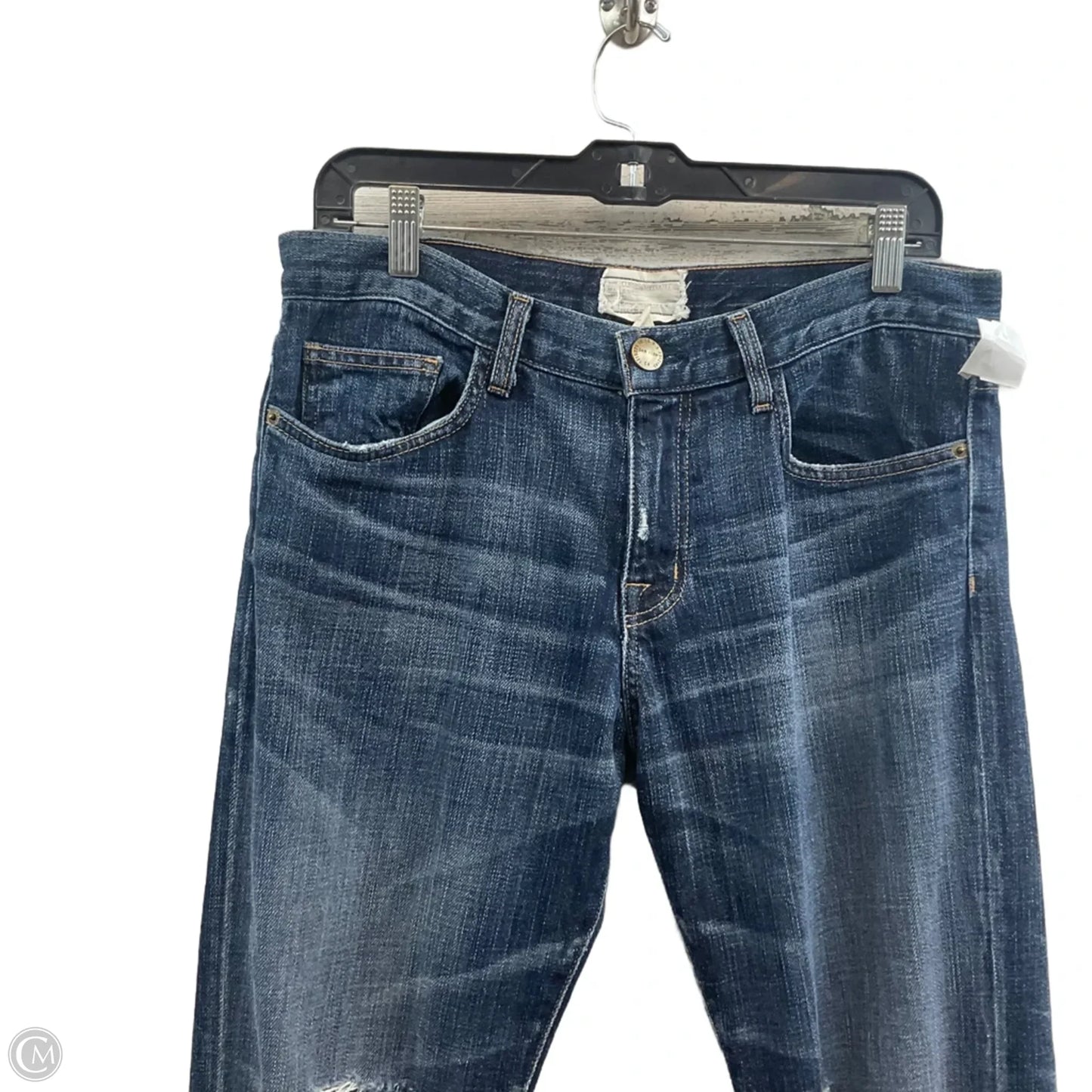 Jeans Boyfriend By Current/elliott In Blue Denim, Size: 4