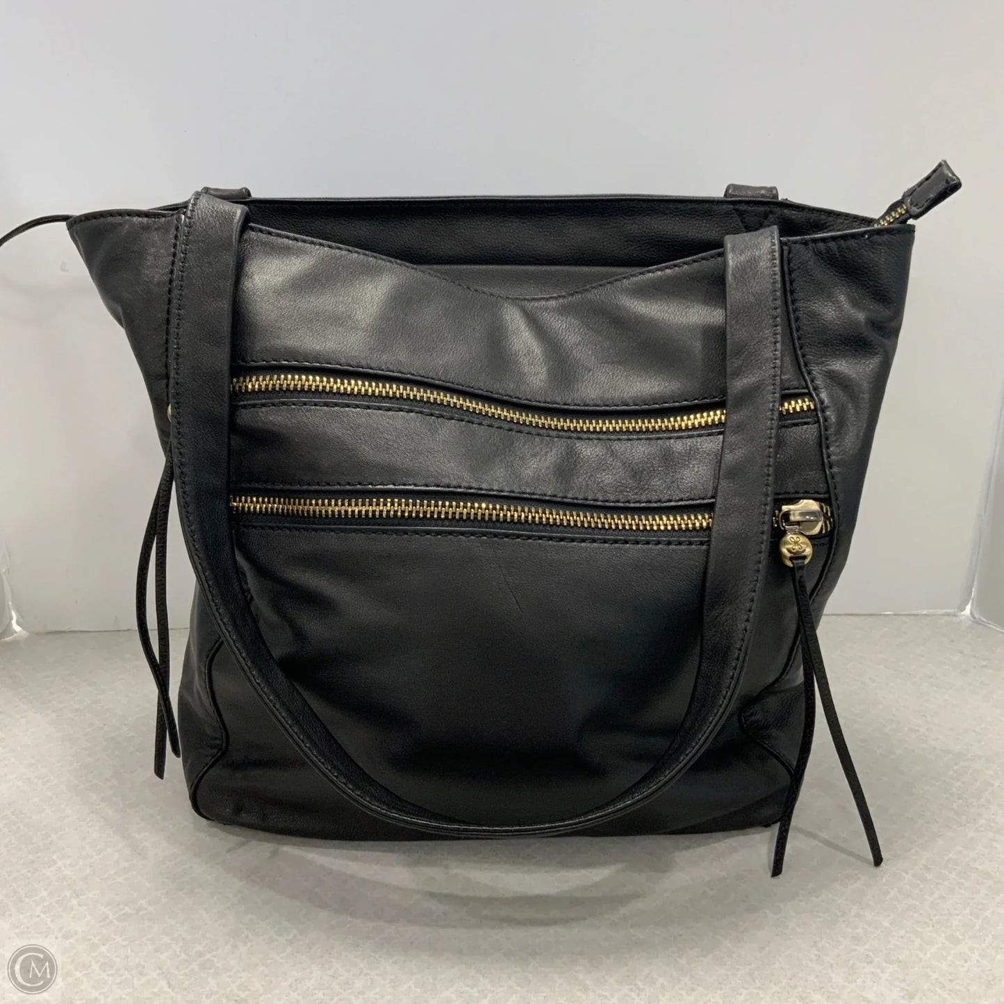 Handbag Leather By Hobo Intl, Size: Large