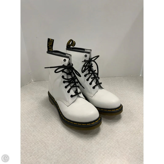 Boots Combat By Dr Martens In White, Size: 10