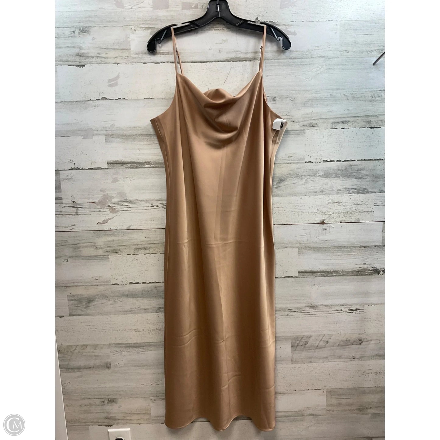 Dress Party Long By Banana Republic In Gold, Size: Xl