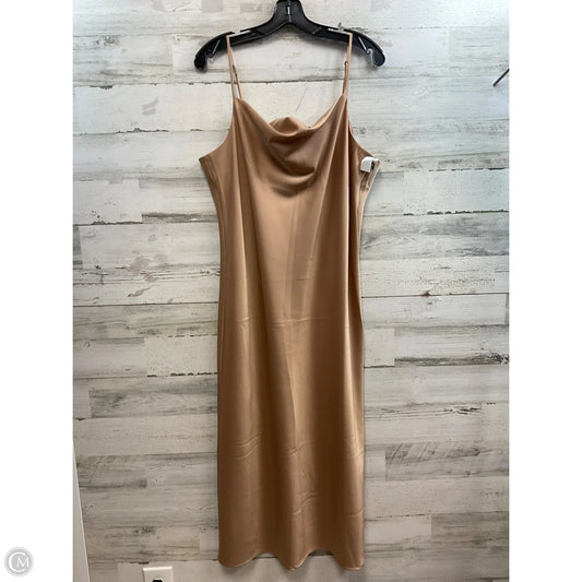 Dress Party Long By Banana Republic In Gold, Size: Xl