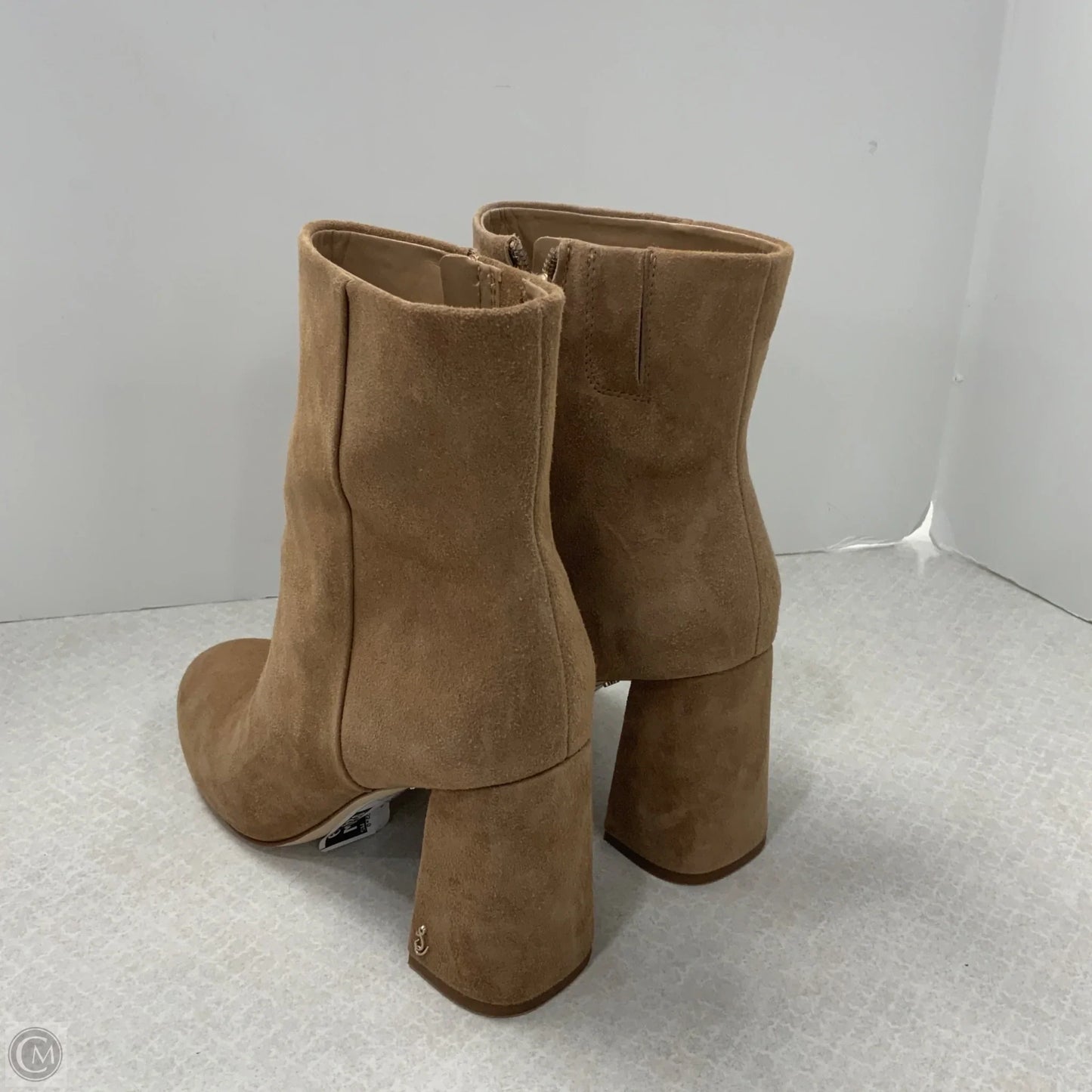 Boots Ankle Heels By Sam Edelman In Brown, Size: 9