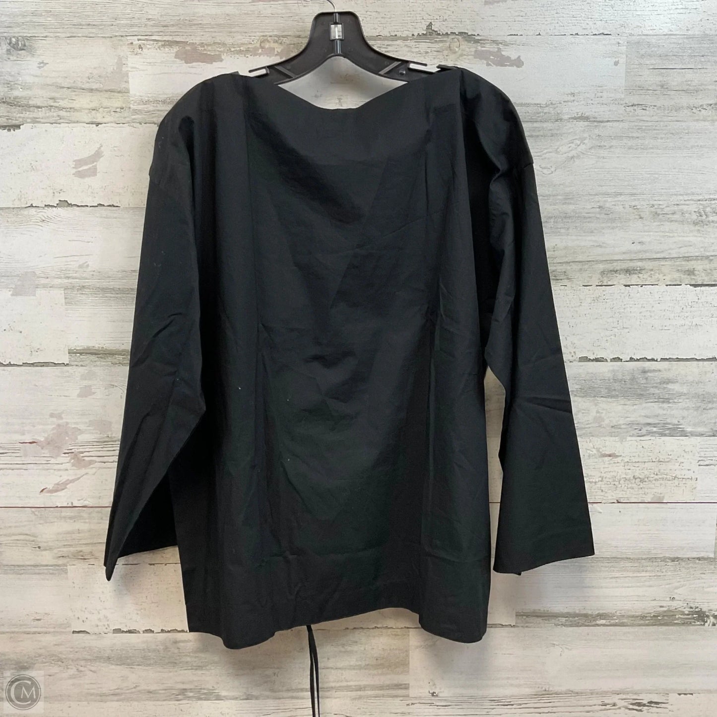 Blouse Long Sleeve By J. Crew In Black, Size: L
