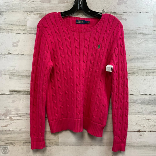 Sweater By Polo Ralph Lauren In Pink, Size: M