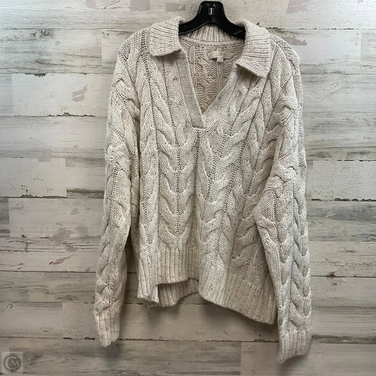 Sweater By Loft In Cream, Size: Xl