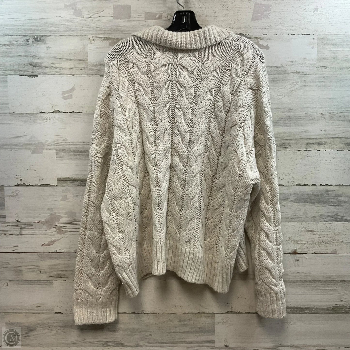 Sweater By Loft In Cream, Size: Xl