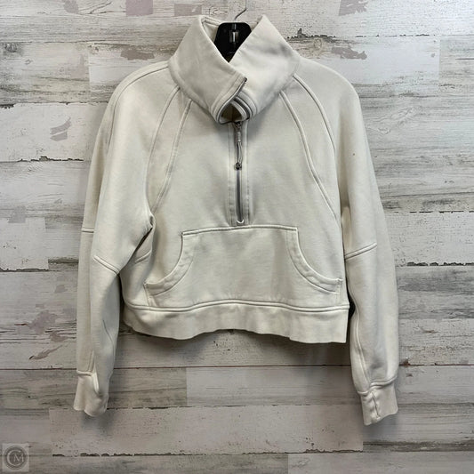 Athletic Sweatshirt Collar By Lululemon In Cream, Size: Xs