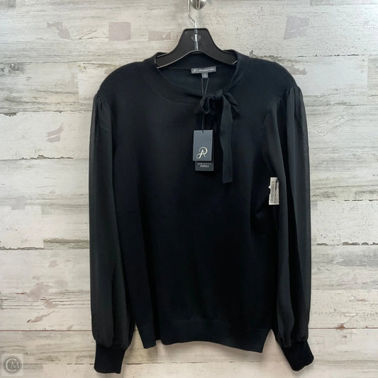 Blouse Long Sleeve By Adrianna Papell In Black, Size: S