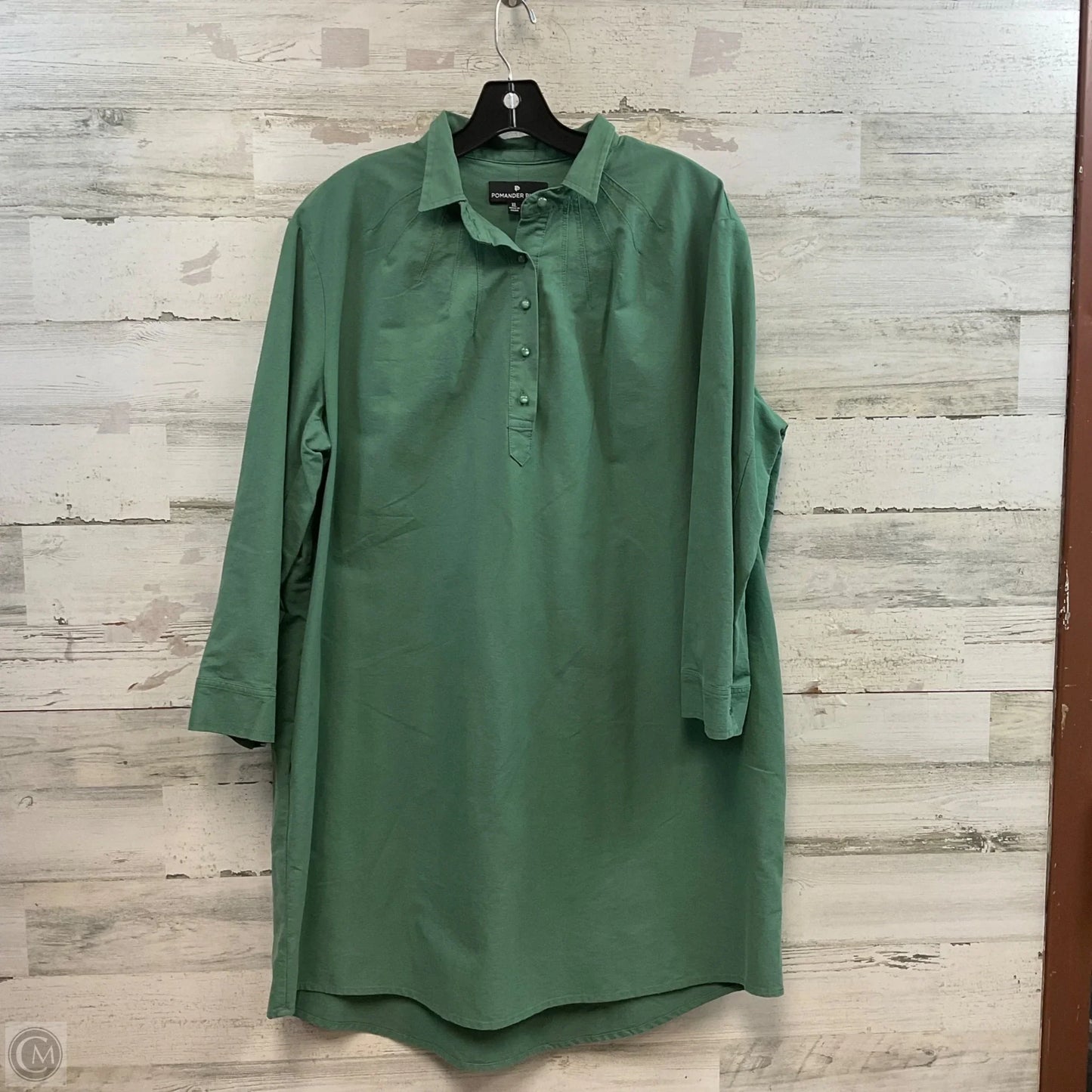 Dress Casual Short By Pomander Place In Green, Size: Xl