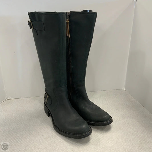 Boots Knee Heels By Timberland In Black, Size: 8