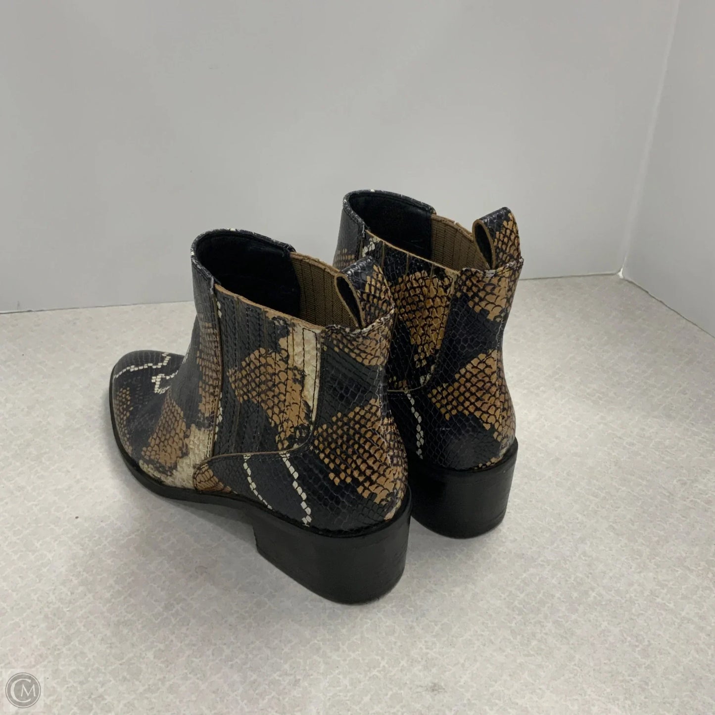 Boots Ankle Heels By Crown Vintage In Black, Size: 9.5