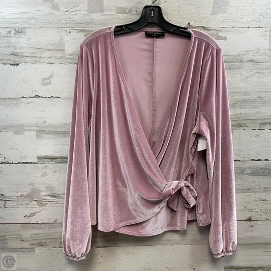 Top Long Sleeve By Lane Bryant In Pink, Size: 2x