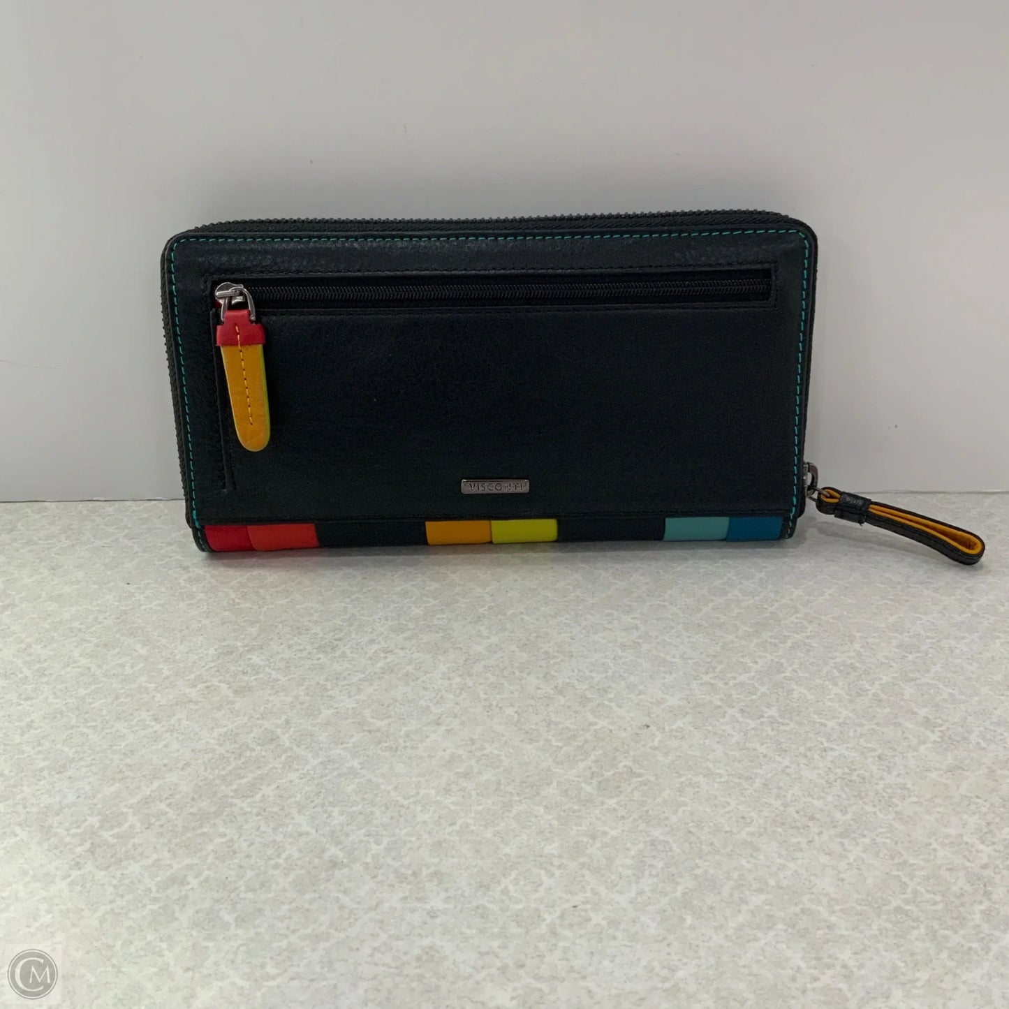 Wallet Leather By Viscount, Size: Large