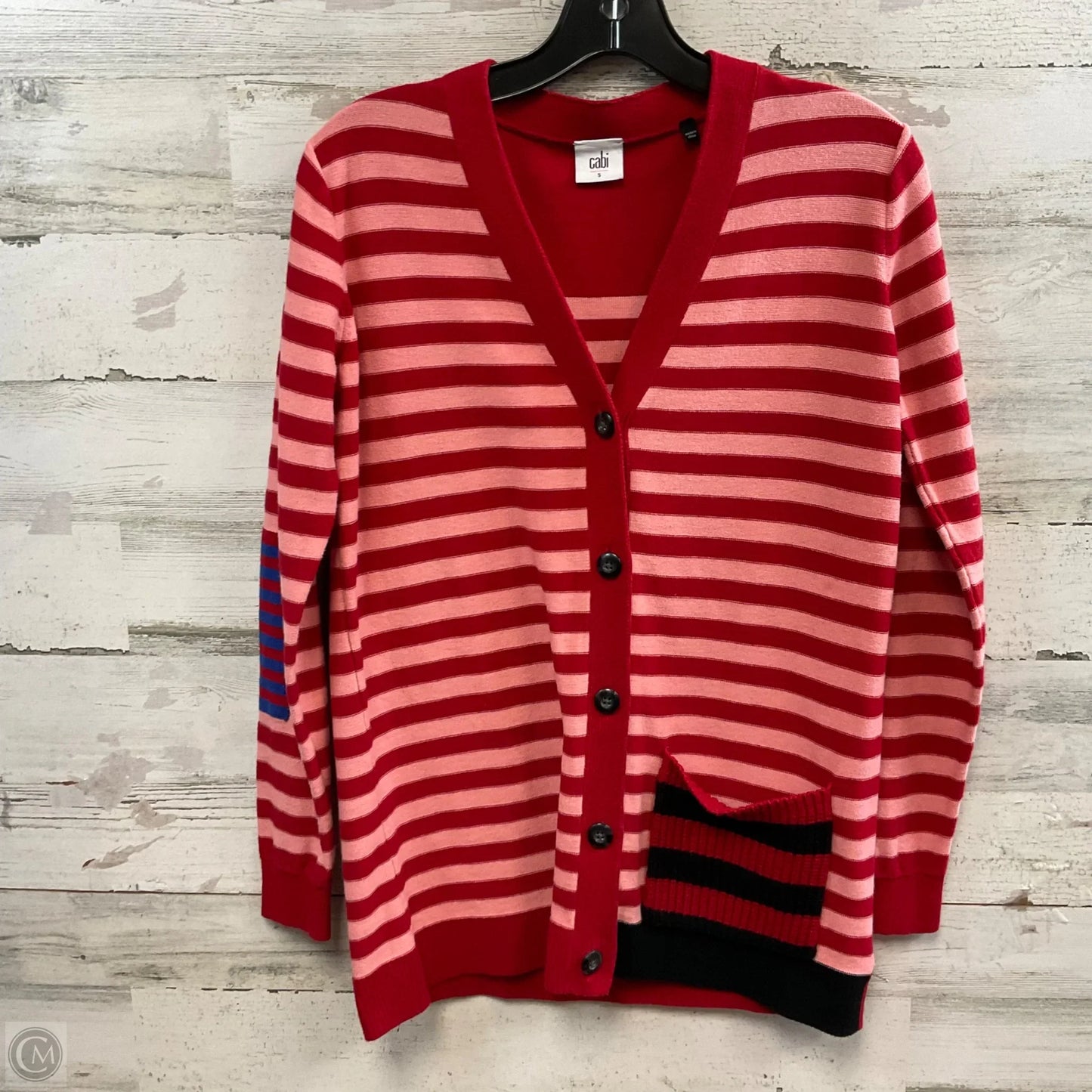 Sweater Cardigan By Cabi In Red, Size: S
