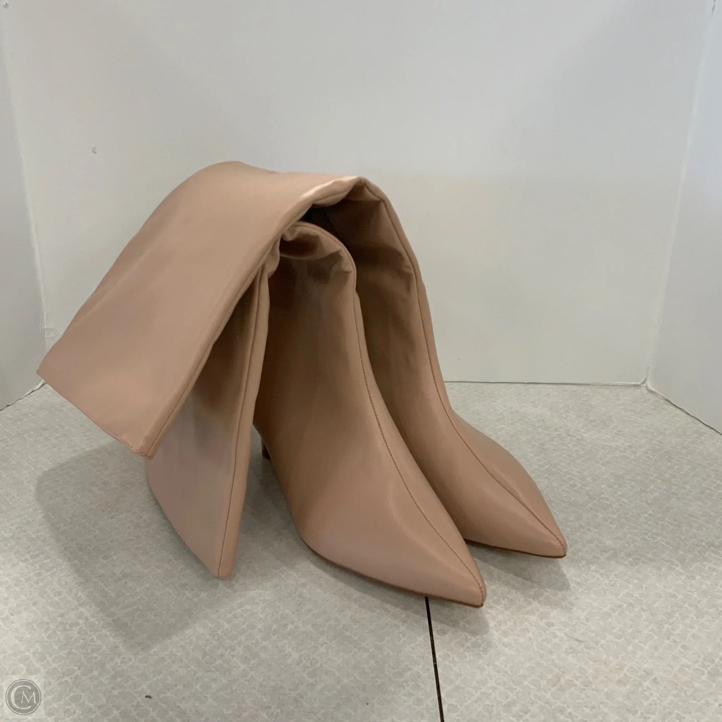 Boots Knee Heels By Journee In Beige, Size: 10