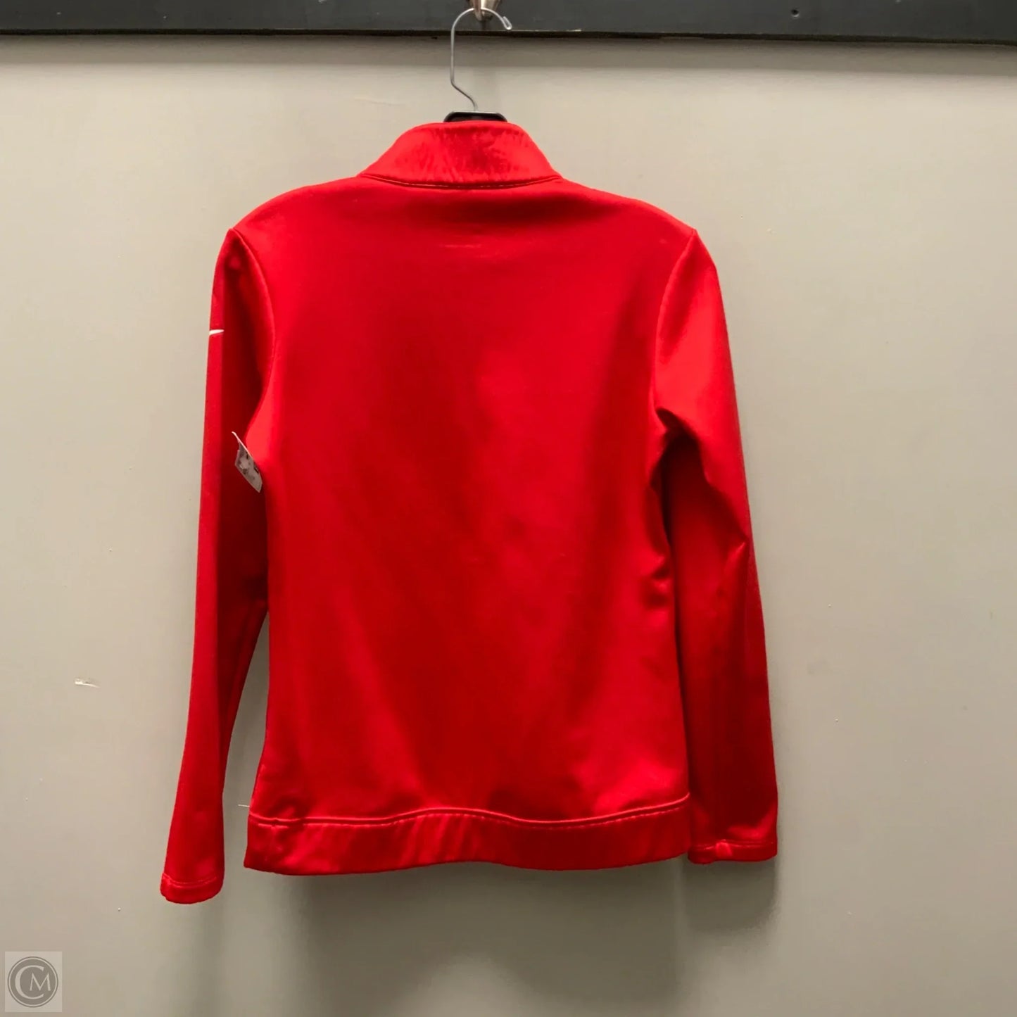 Athletic Top Long Sleeve Collar By Nike Apparel In Red, Size: Xs