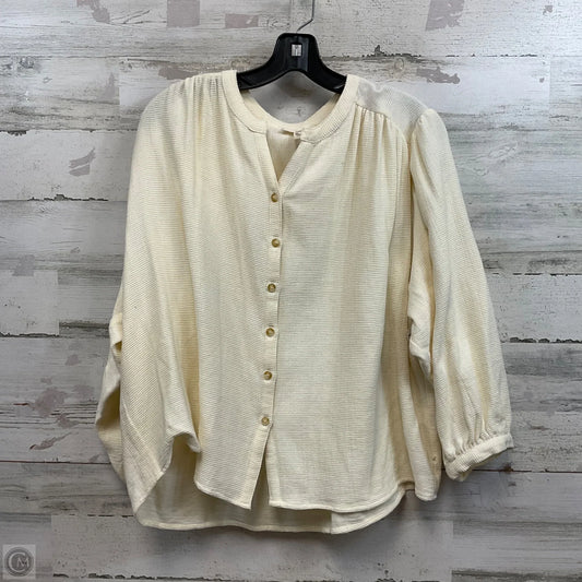 Top Long Sleeve By The Korner In Cream, Size: S
