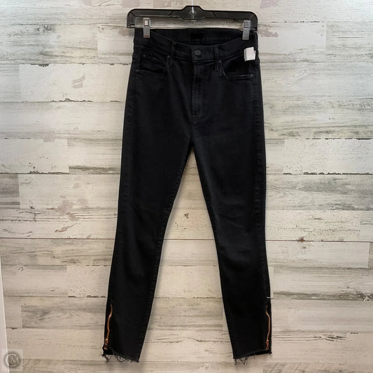 Jeans Skinny By Mother In Black Denim, Size: 4