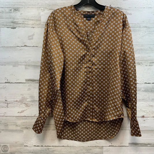 Blouse Long Sleeve By Sanctuary In Brown, Size: S
