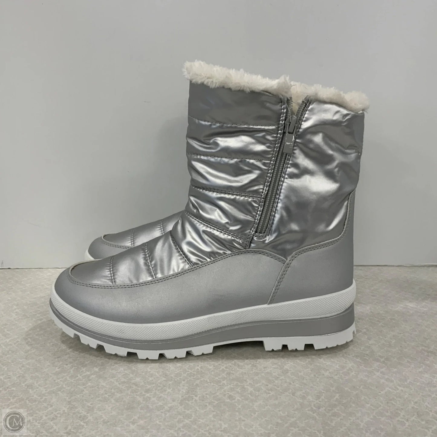 Boots Snow By Cmf In Silver, Size: 7.5