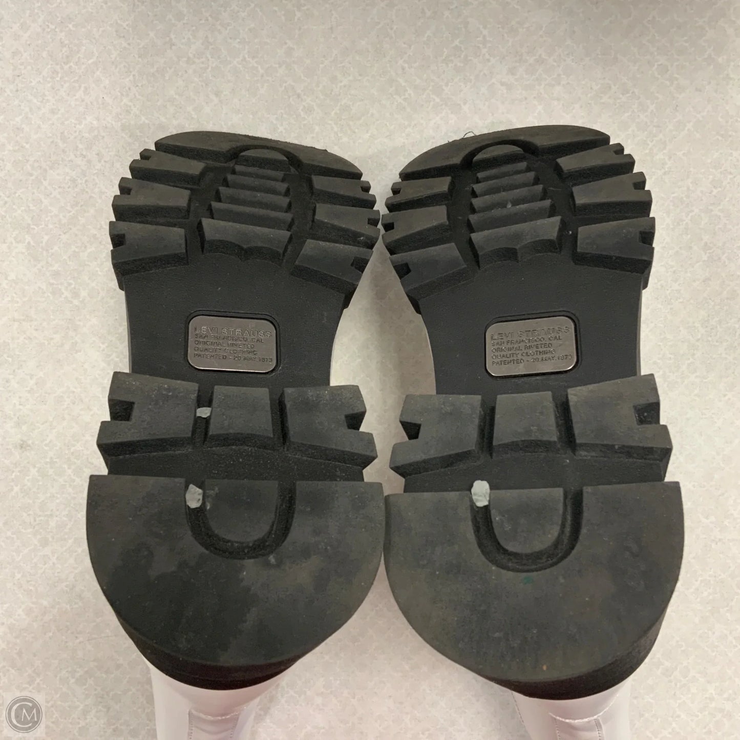 Boots Ankle Heels By Levis In White, Size: 8.5