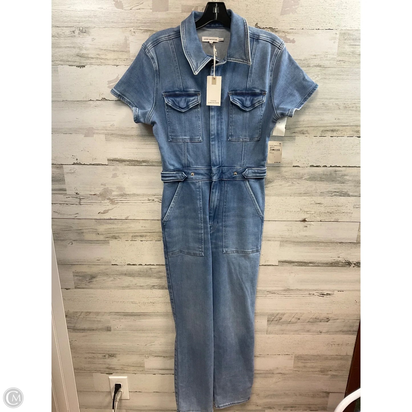 Jumpsuit By Good American In Blue Denim, Size: S