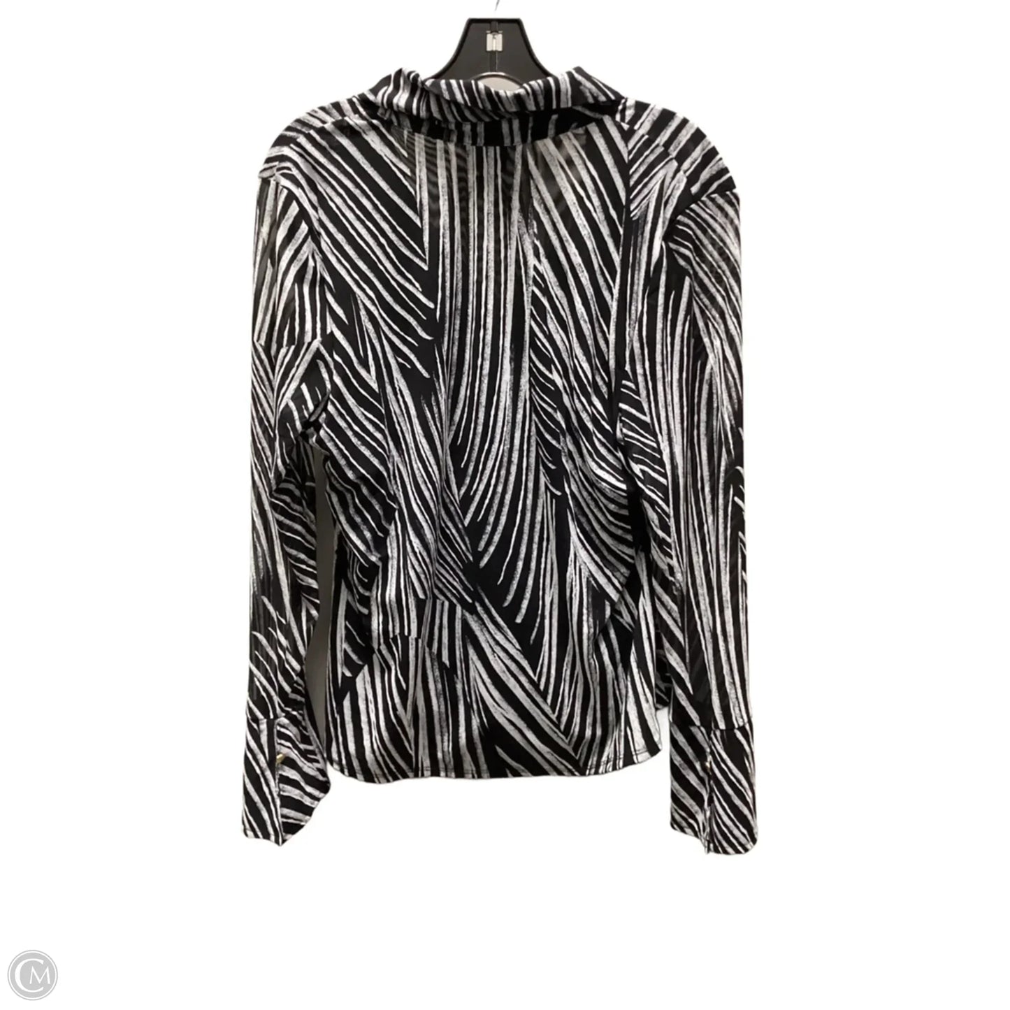 Blouse Long Sleeve By Inc In Black, Size: Xl