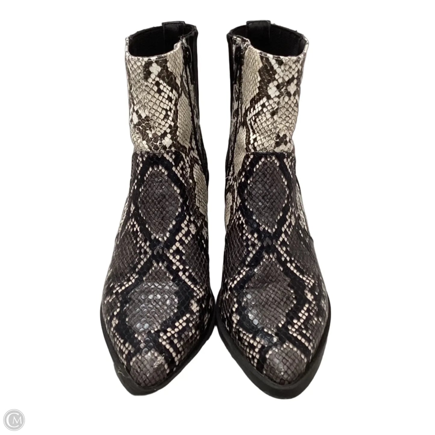 Boots Ankle Heels By Dolce Vita In Snakeskin Print, Size: 6