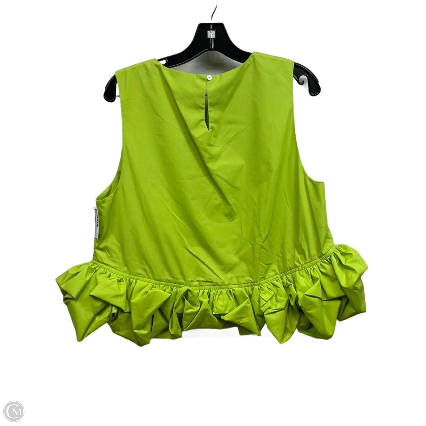 Top Sleeveless By Entro In Green, Size: L