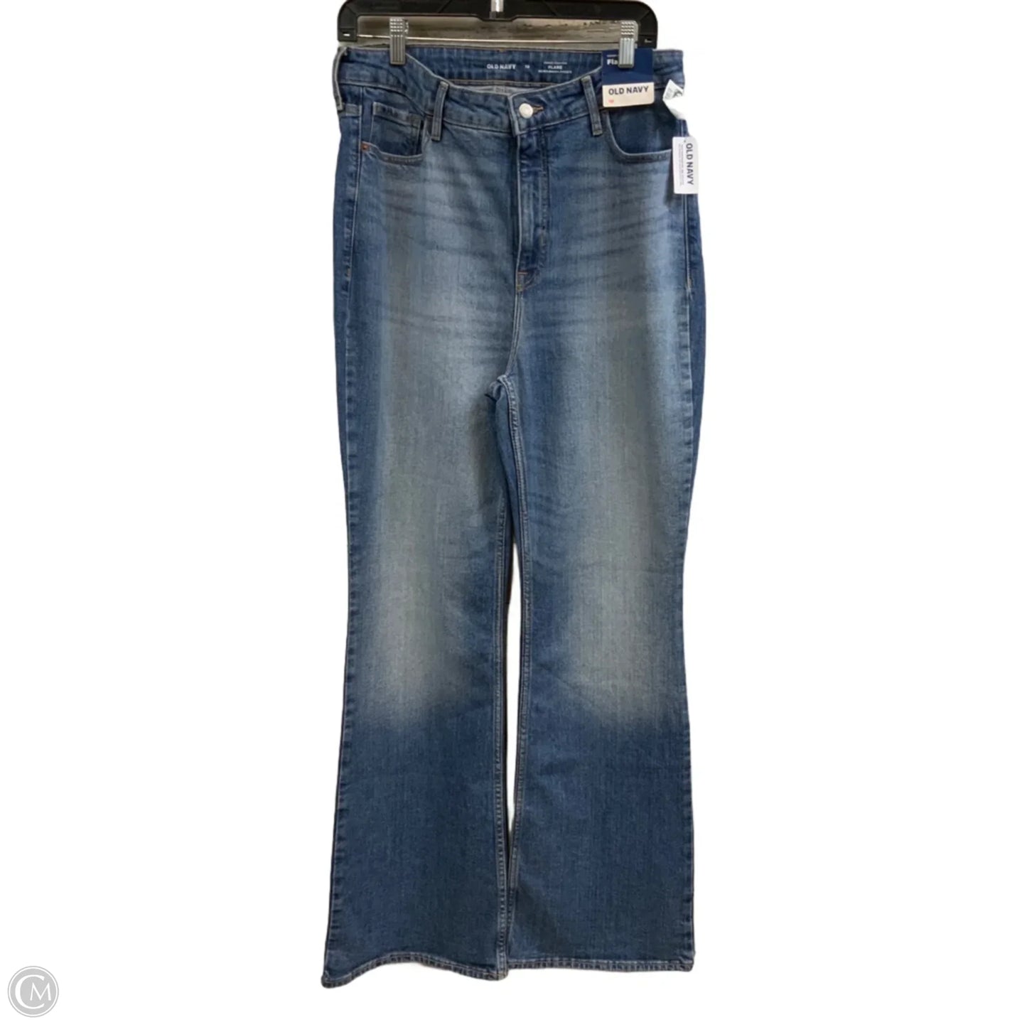Jeans Flared By Old Navy In Blue Denim, Size: 10