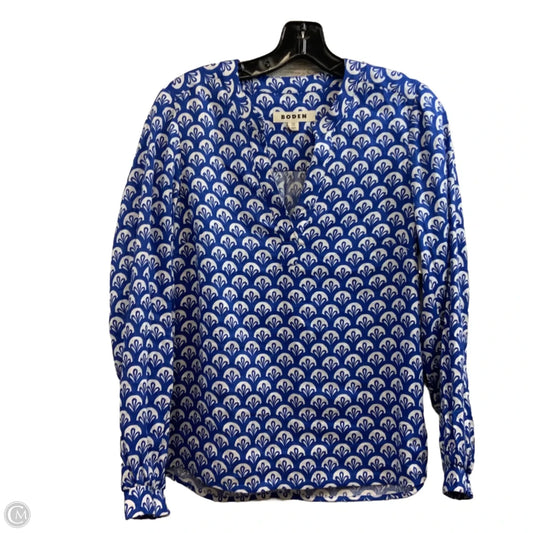 Top Long Sleeve By Boden In Blue, Size: Xs