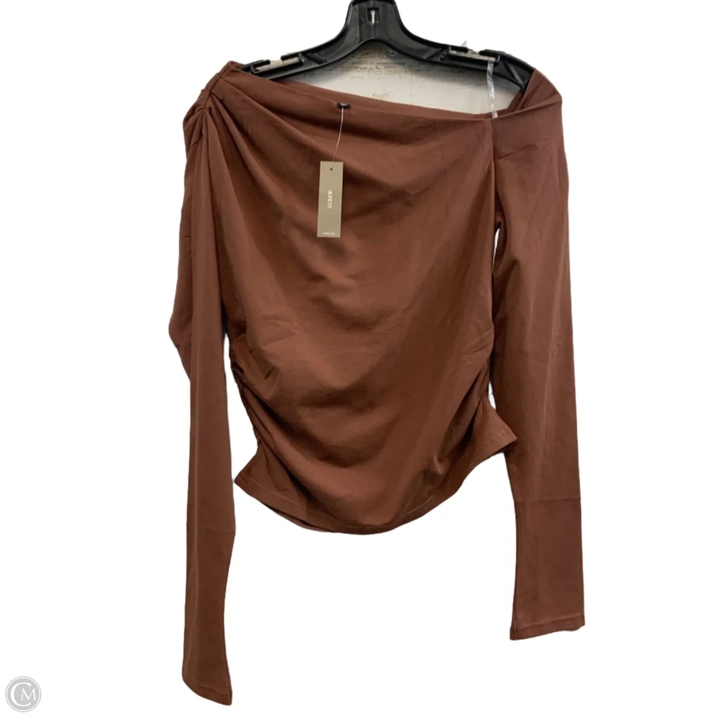 Top Long Sleeve By J. Crew In Brown, Size: M