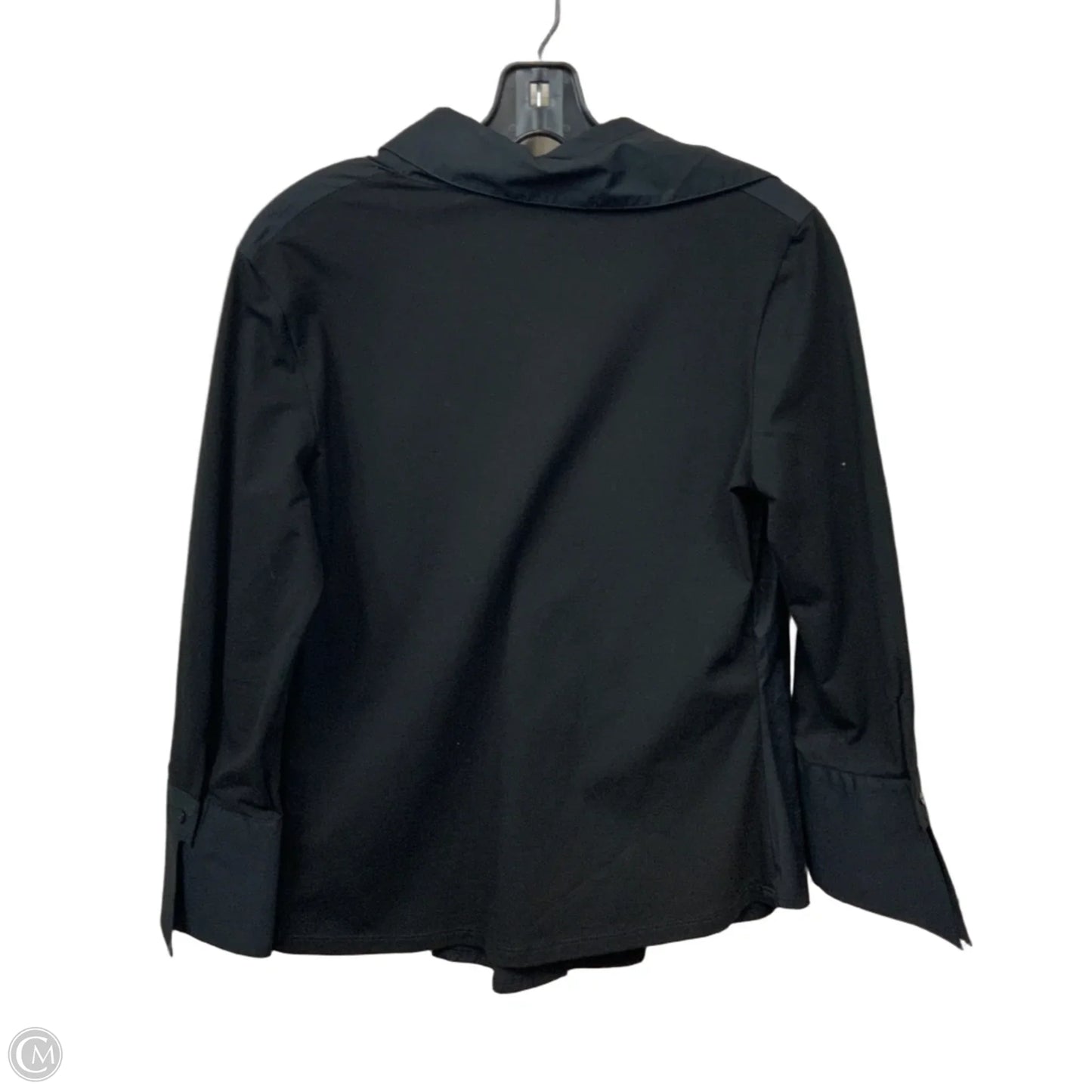 Blouse Long Sleeve By Anne Fontaine In Black, Size: S