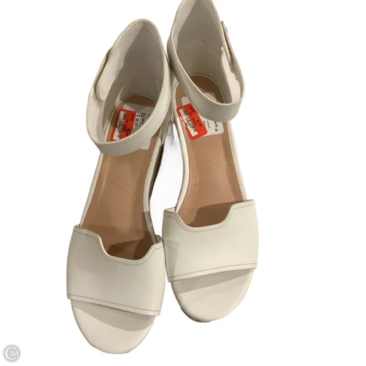Sandals Heels Wedge By Franco Sarto In White, Size: 8