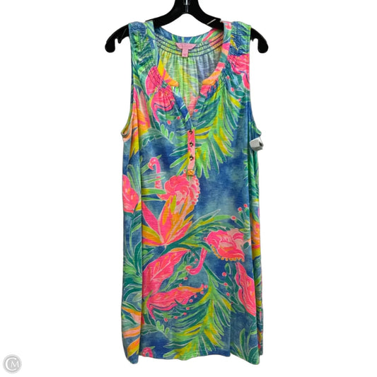 Dress Casual Short By Lilly Pulitzer In Blue & Pink, Size: L