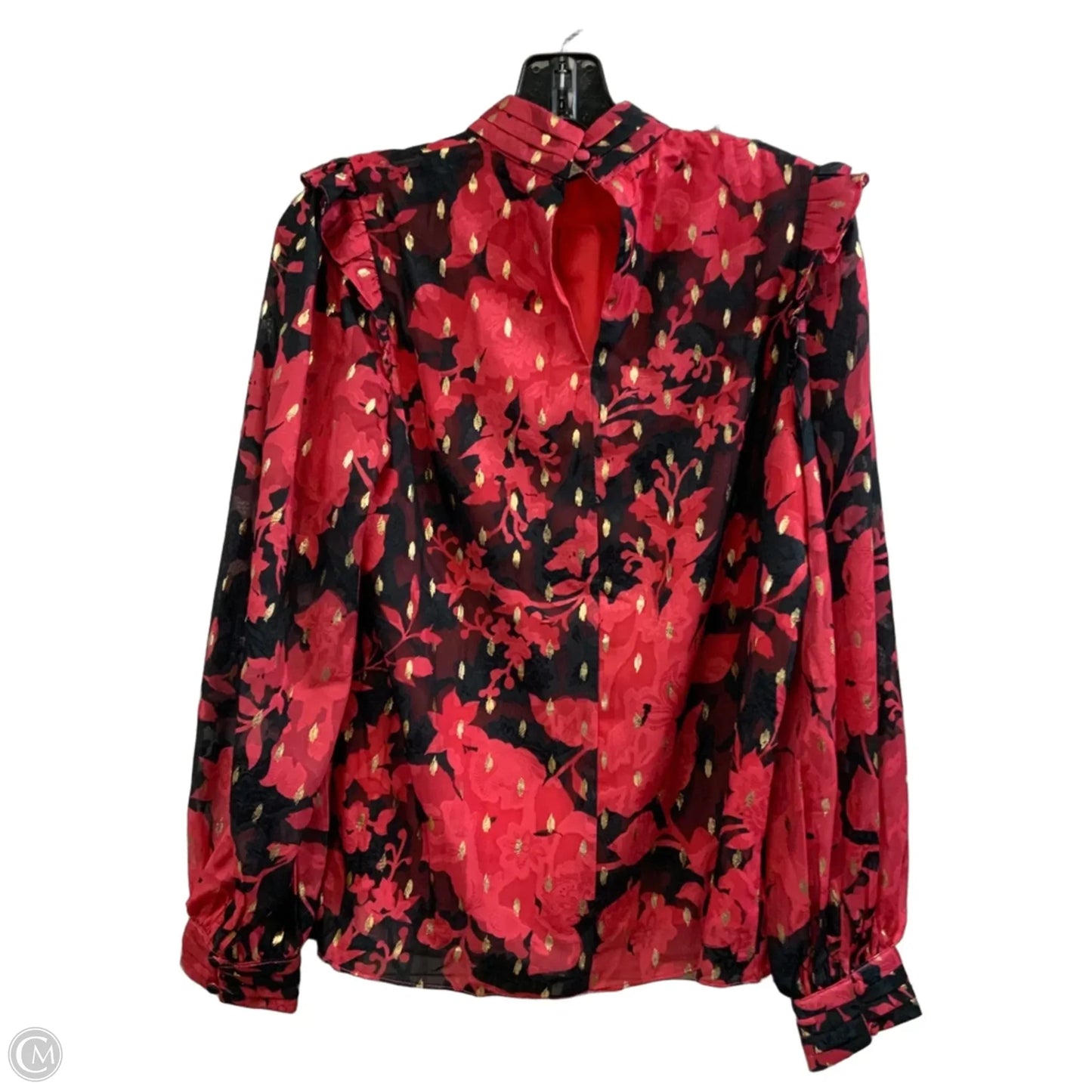 Blouse Long Sleeve By Pinch In Blue & Pink, Size: S