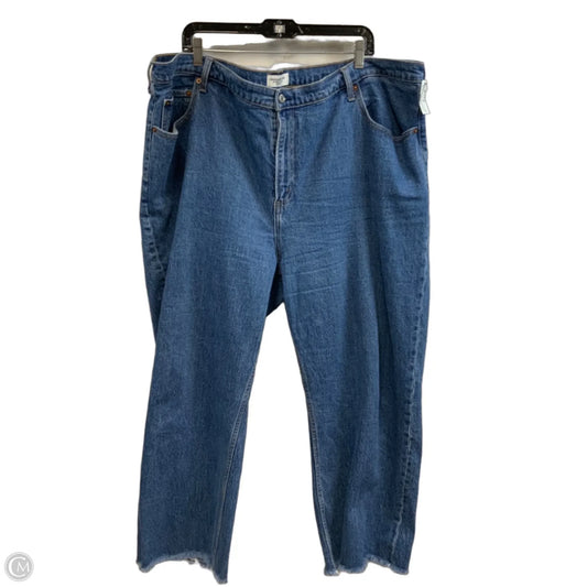 Jeans Straight By Abercrombie And Fitch In Blue Denim, Size: 22