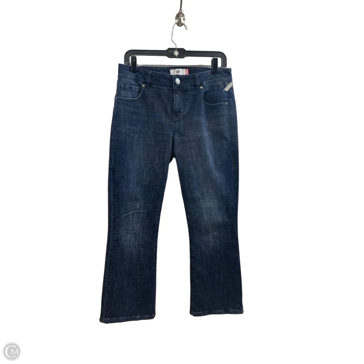 Jeans Flared By Cabi In Blue Denim, Size: 4