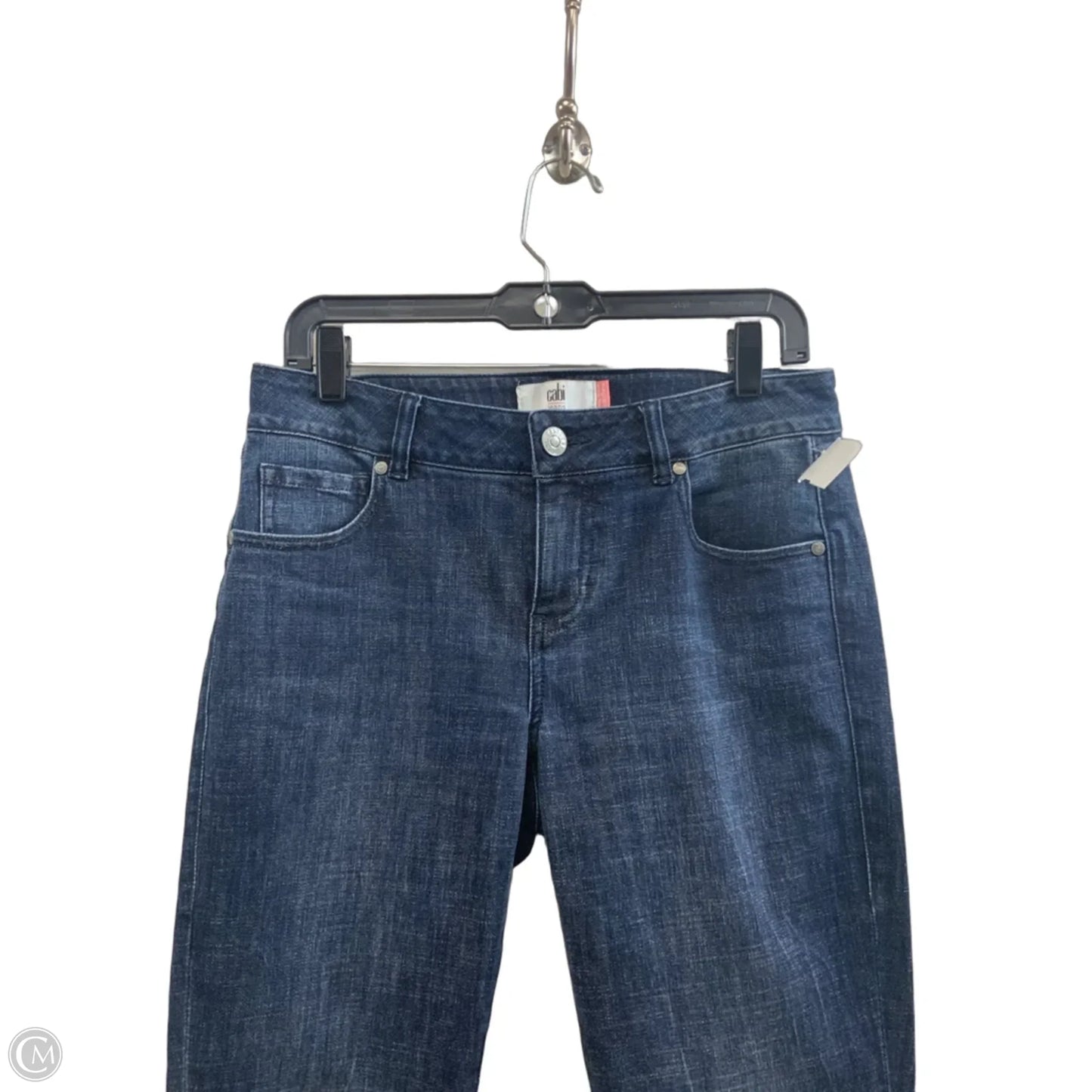 Jeans Flared By Cabi In Blue Denim, Size: 4
